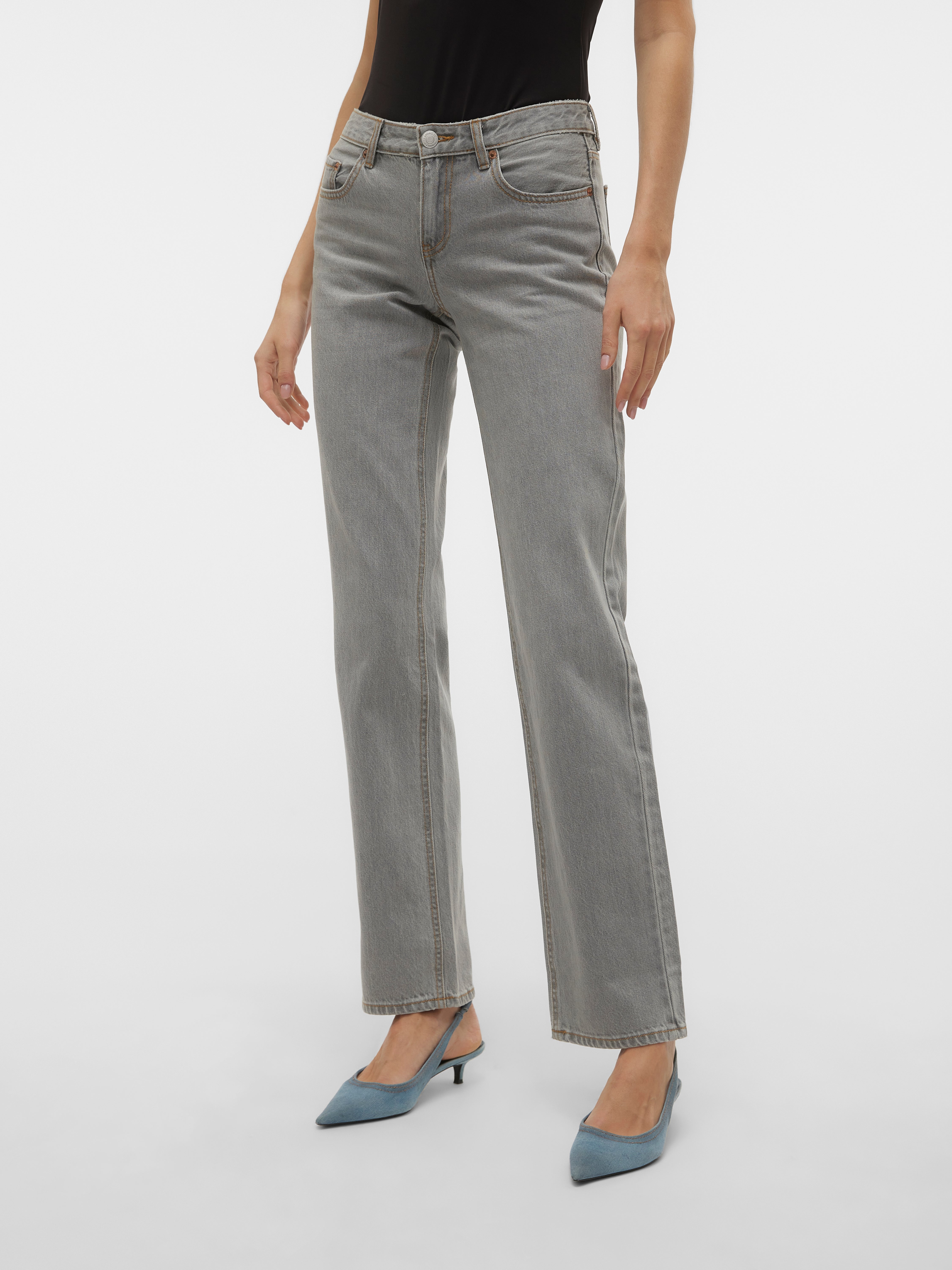 VMPAM Niedrige Taille Gerade geschnitten Jeans