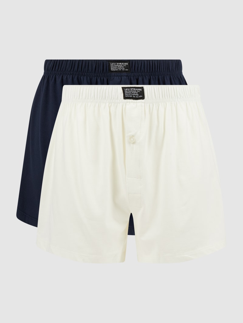 Loose Fit Boxershorts mit Stretch-Anteil im 2er-Pack in marineblau