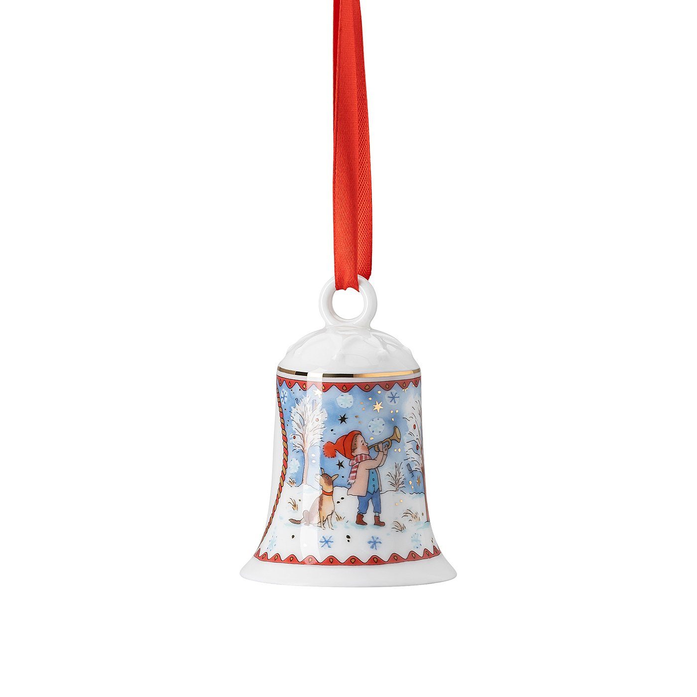 Hutschenreuther Christbaumschmuck Porzellanglocke Weihnachtsglocke 22 Porzellanglocke