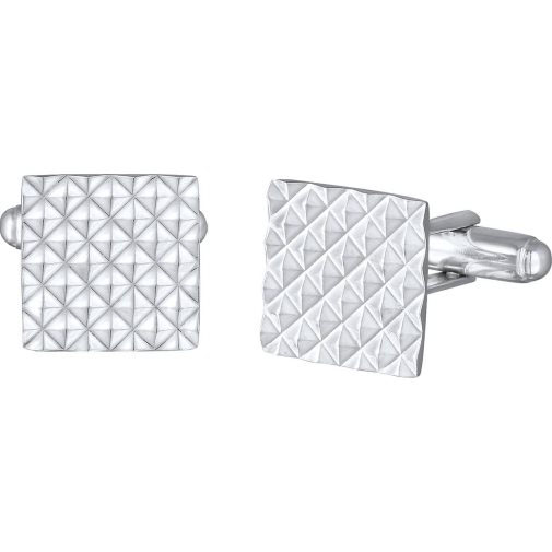 KUZZOI Manschettenknopf Klassisch Pyramiden Design 925 Silber