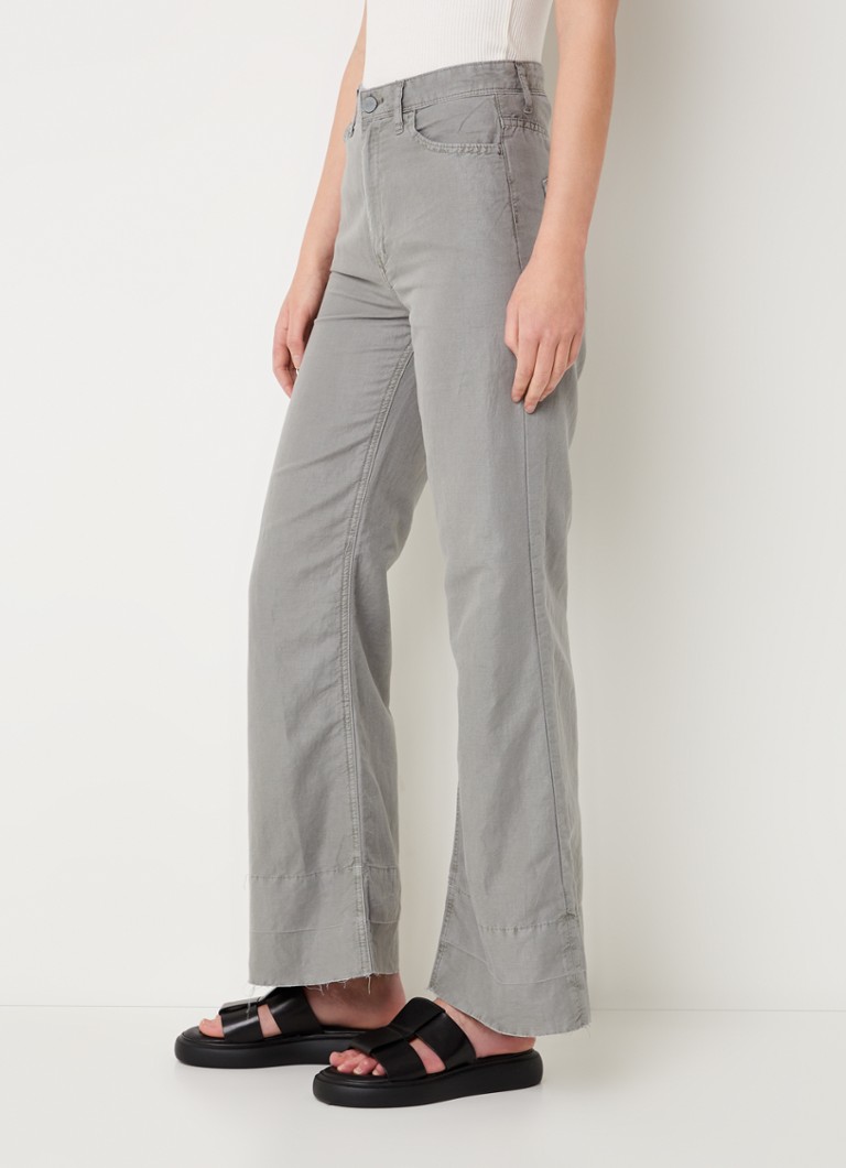 Articles Of Society Weho high waist wide fit chinos in linen blend