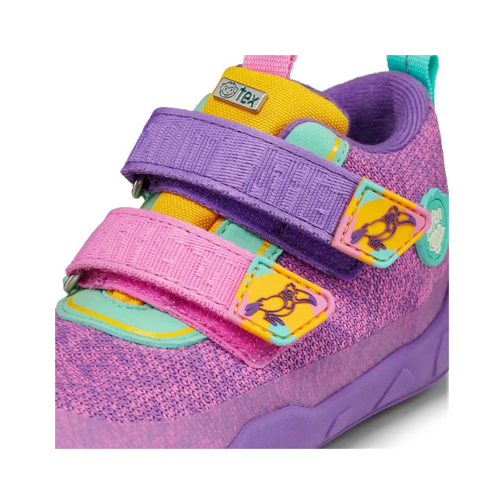 Affenzahn Lowboot Knit Happy Creative Tucan lila Barfußschuhe