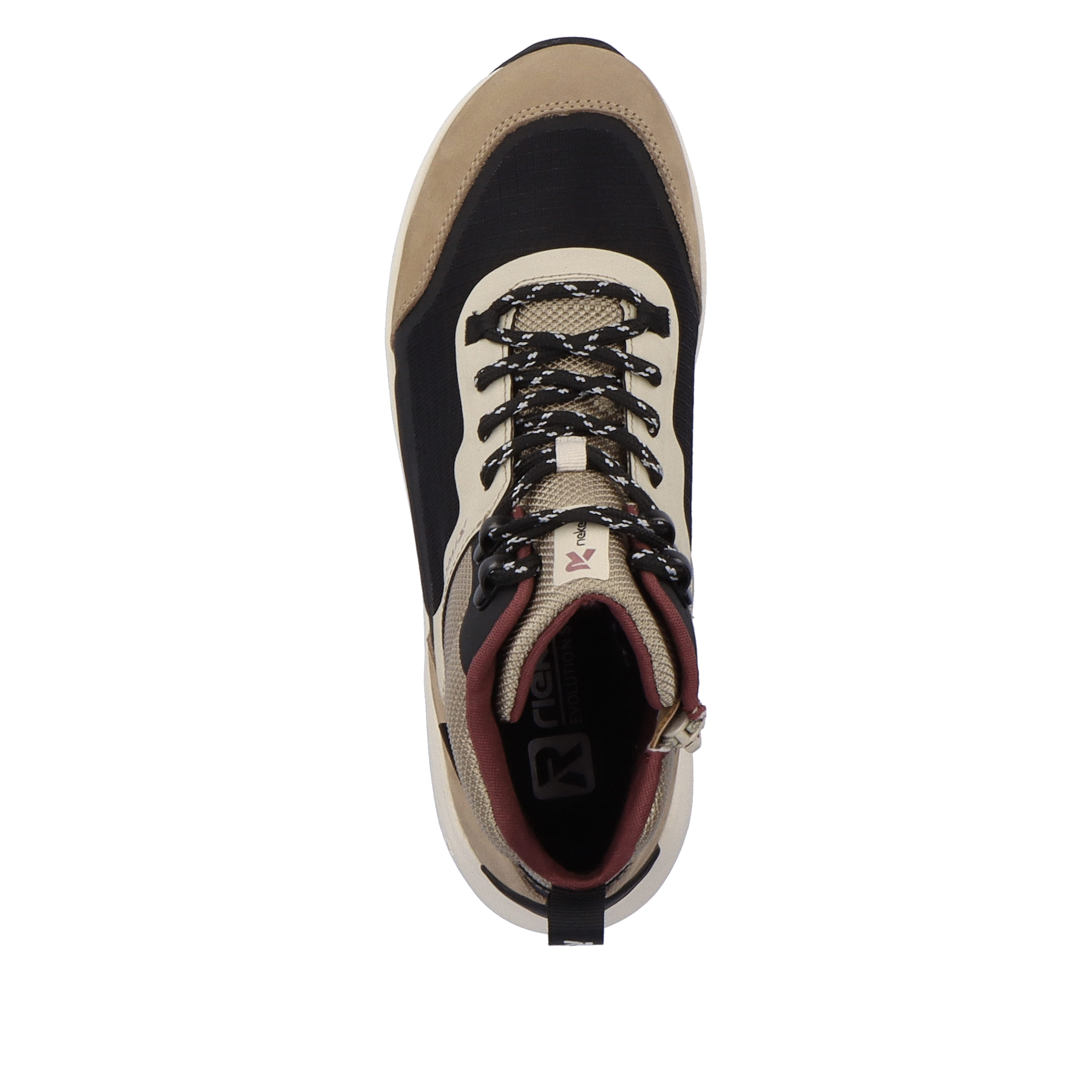 Rieker Damen Sneaker High hazel-wood black