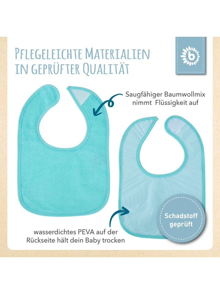 Bieco Spielwaren Lätzchen 5er Pack in Türkis günstig kaufen onesize