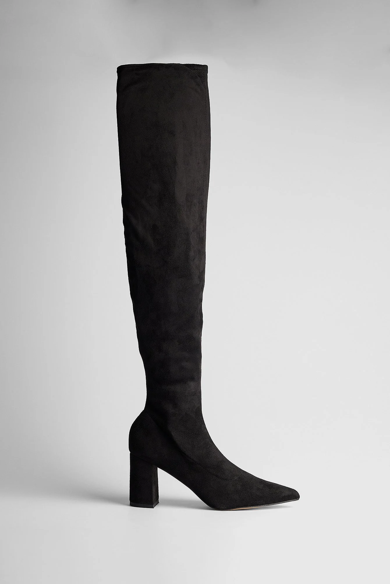 Overknee-Stiefel Aus Wildlederimitation