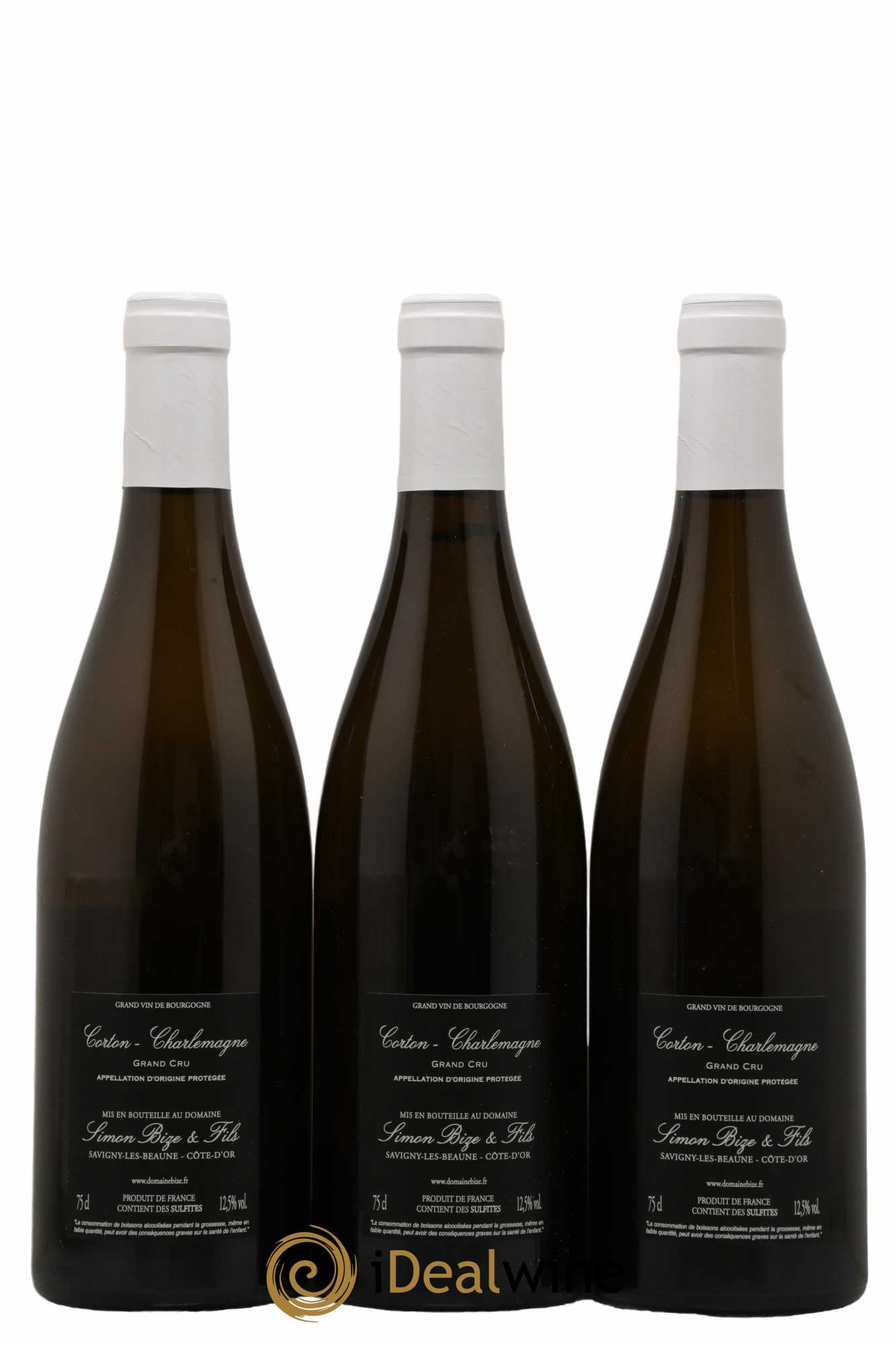 Corton-Charlemagne Grand Cru Simon Bize & Fils  2020 - Lot de 3 Bouteilles