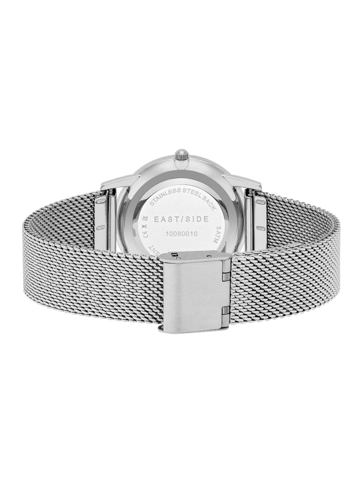 Eastside NY Damen Quarzuhr silber Edelstahl silber in silber günstig kaufen 20 cm