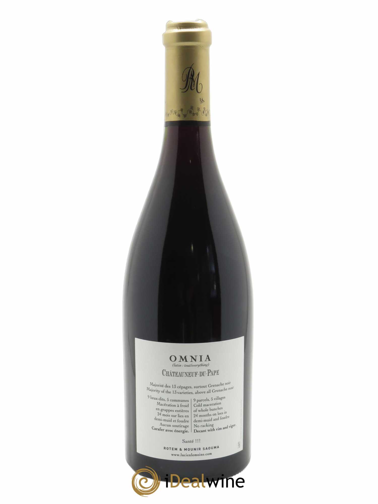 Châteauneuf-du-Pape Omnia Rotem et Mounir Saouma  2019 - Lot de 1 Bouteille
