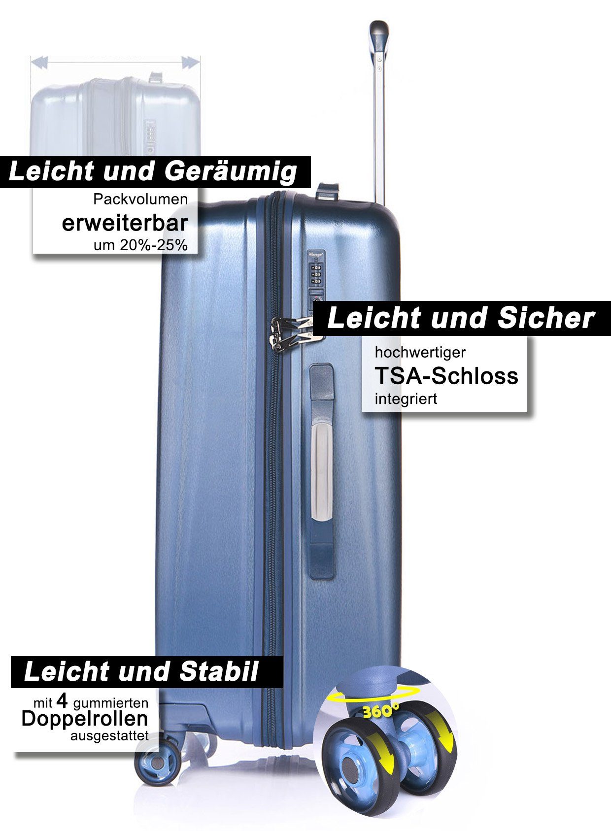 Verage Hartschalen-Trolley Kinetic 28