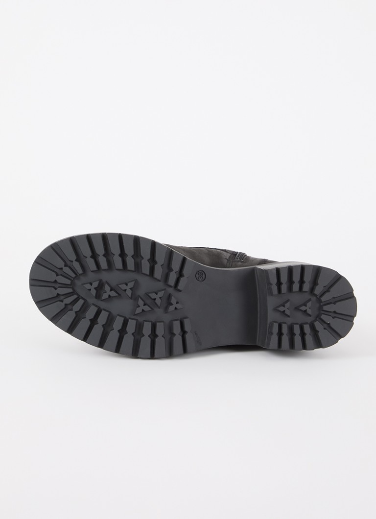 Dune London  Paniz veterboot van nubuck met teddy voering