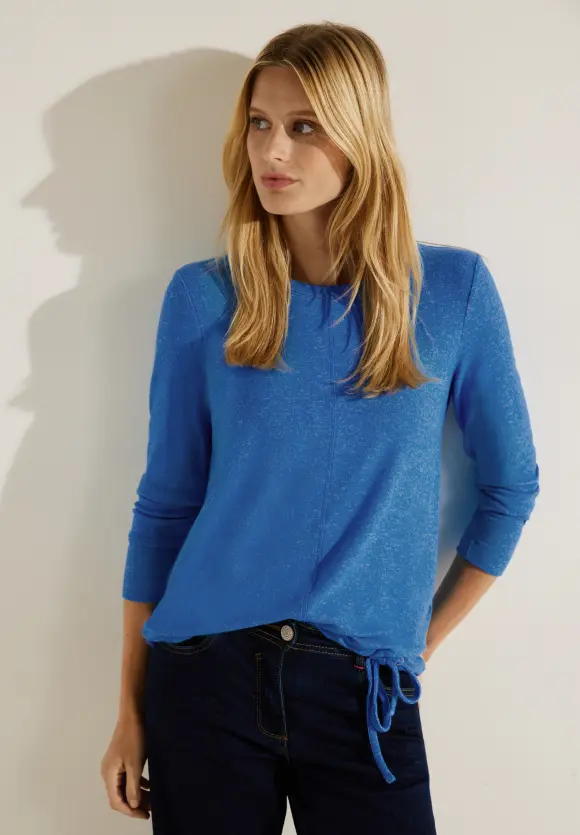 CECIL Cosy Melange Langarmshirt