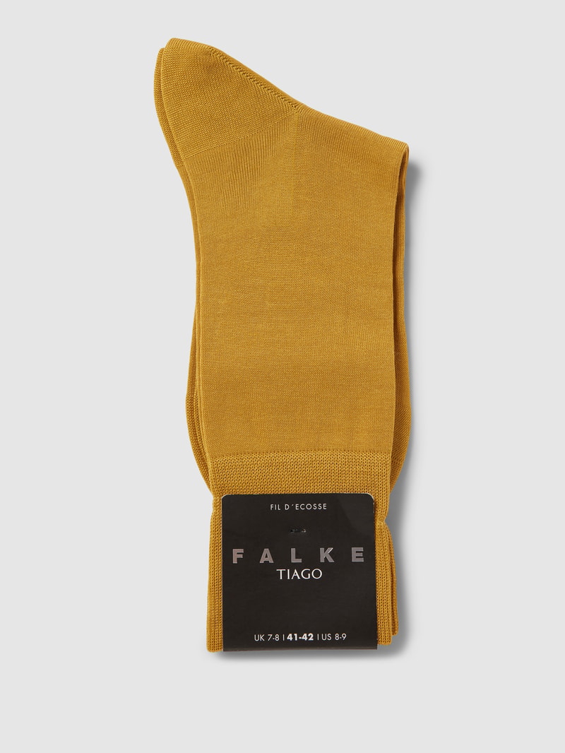Socken mit Label-Print Modell 'Tiago' in messing