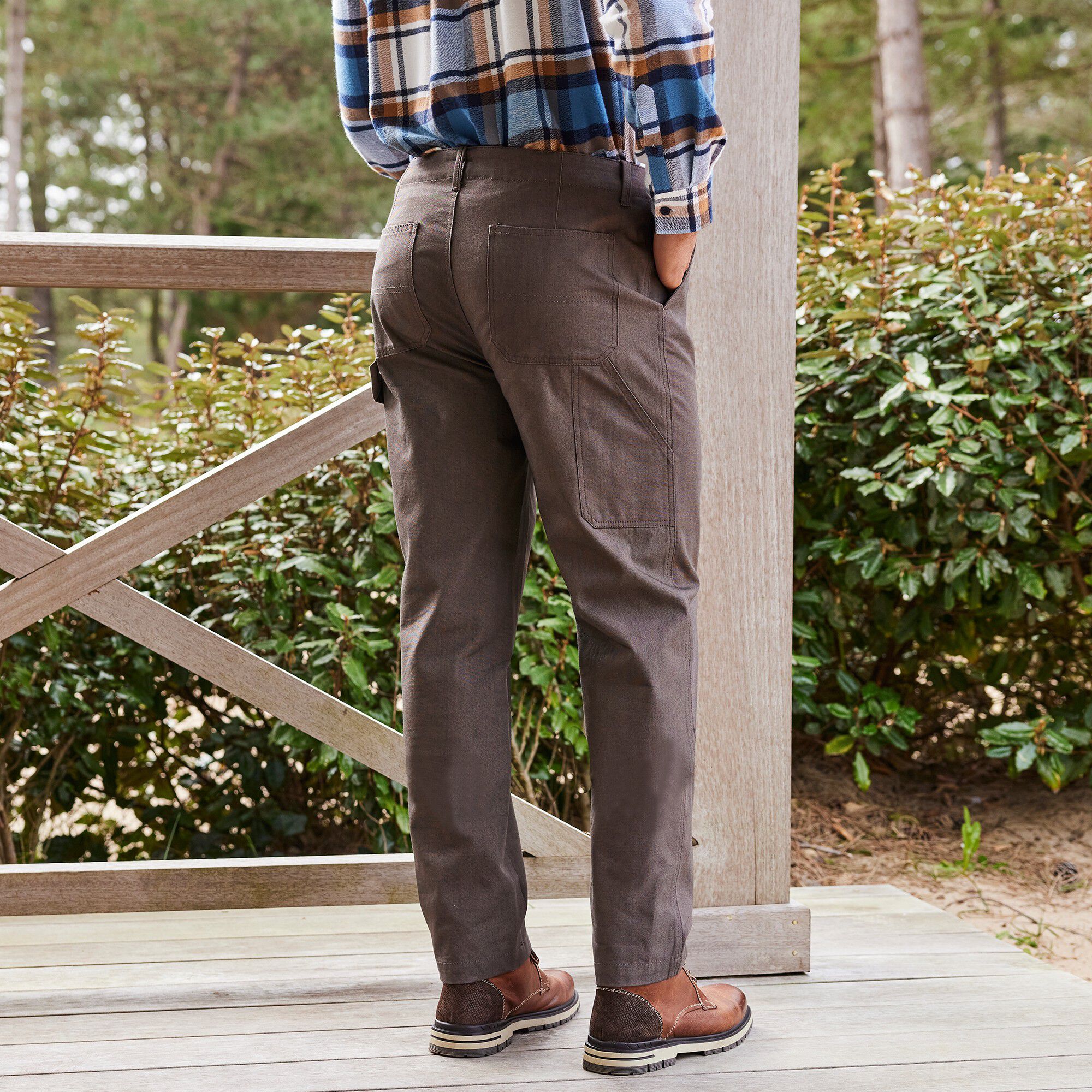 Chemise en flanelle carreaux fils-teints