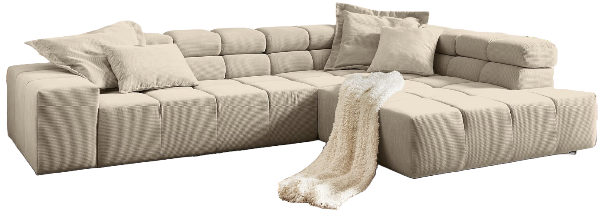 Sofa-Kultur Polstergarnitur Oregon Beige