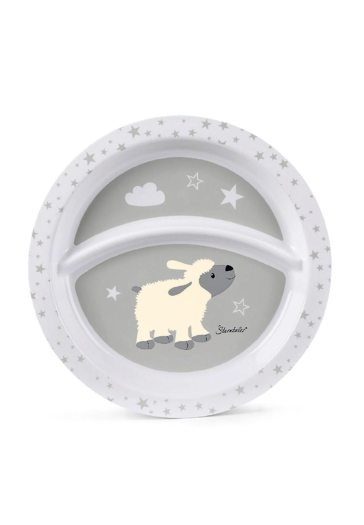 Kindergeschirr-Set Schaf Stanley in Grau/ Ecru