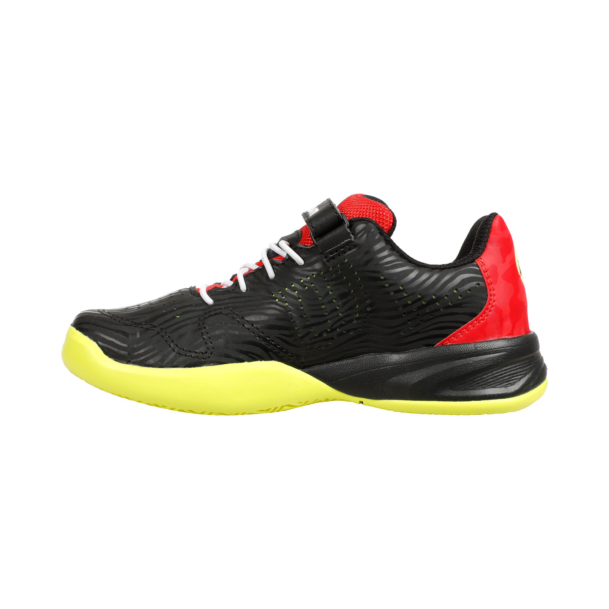 Kaos Allcourtschuh Kinder - Schwarz, Rot