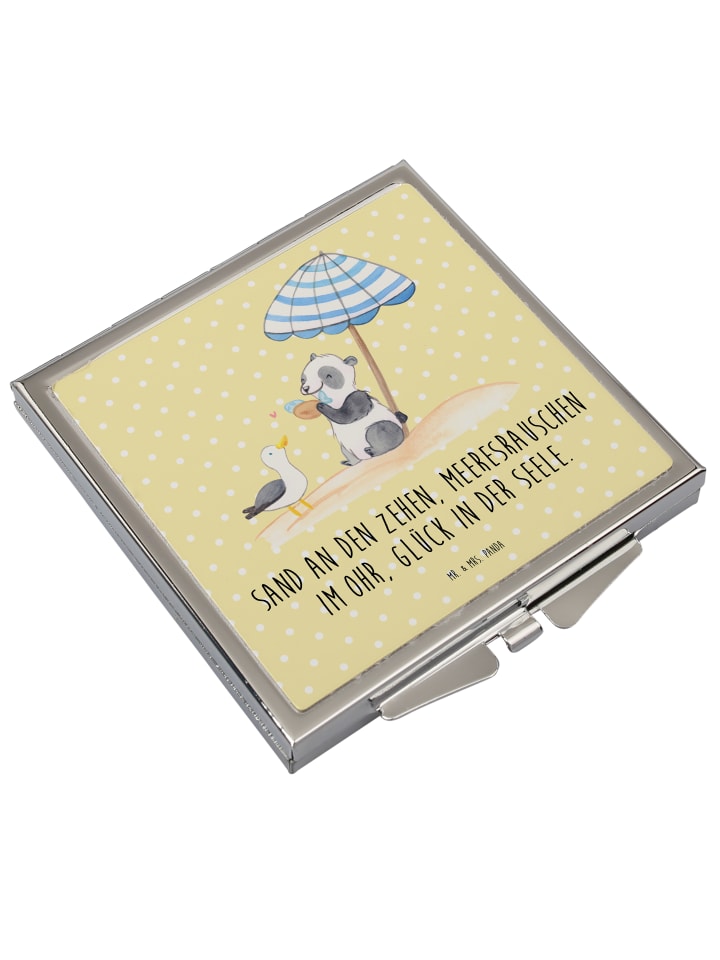 Mr. & Mrs. Panda Handtaschenspiegel quadratisch Sommer Meer Glüc... in Gelb Pastell günstig kaufen onesize