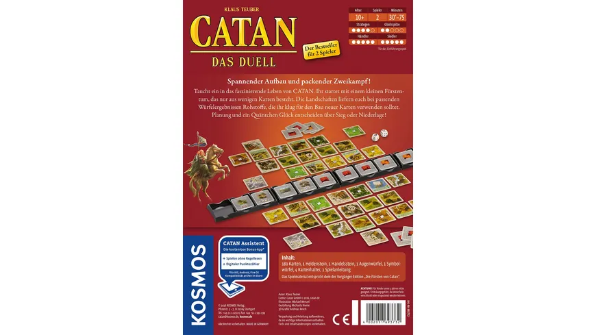 KOSMOS - Catan - Das Duell - Spiel mit Karten für Zwei