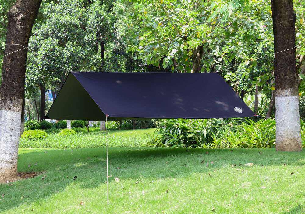 GOGLAND Outdoor UV-Schutz Tarp Zeltplane 300 x 290 cm navy