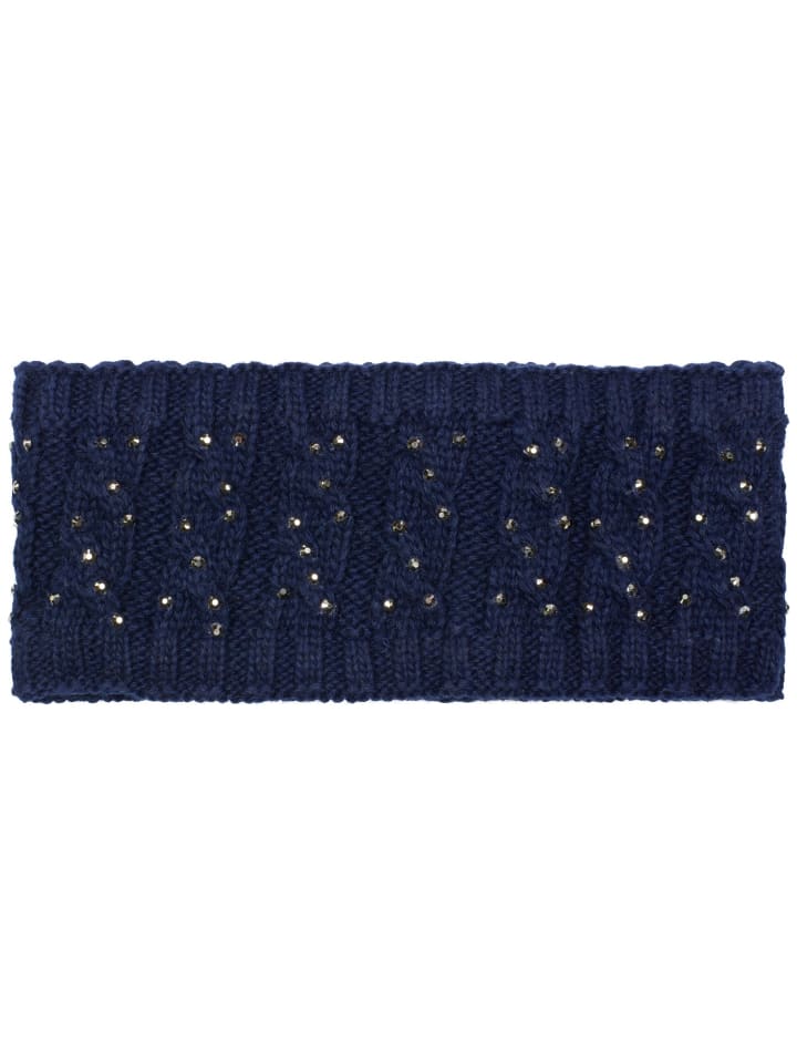 styleBREAKER Strick Stirnband in Dunkelblau günstig kaufen onesize