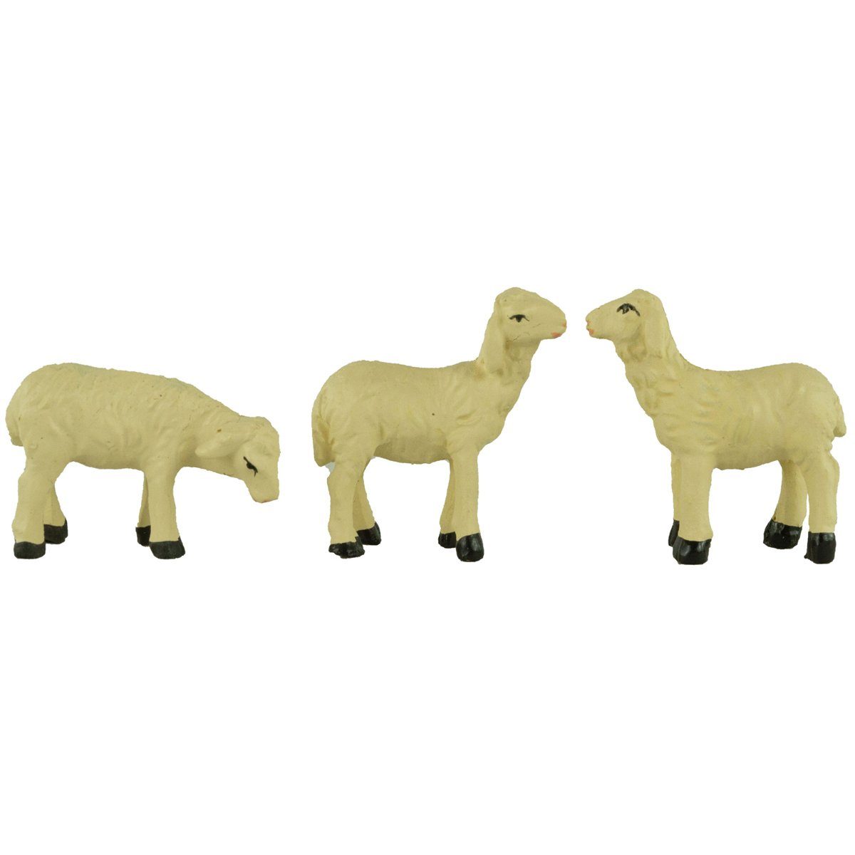 Krippenursel Krippen-Zubehör Handbemalte Krippenfiguren Schafe 7-tlg., (Spar Set, 7 teilig)