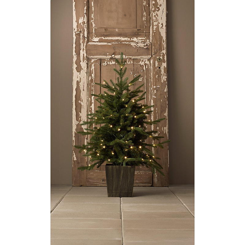 Home Oppdal prydtre i potte, 100 cm, 100 LED-lys,