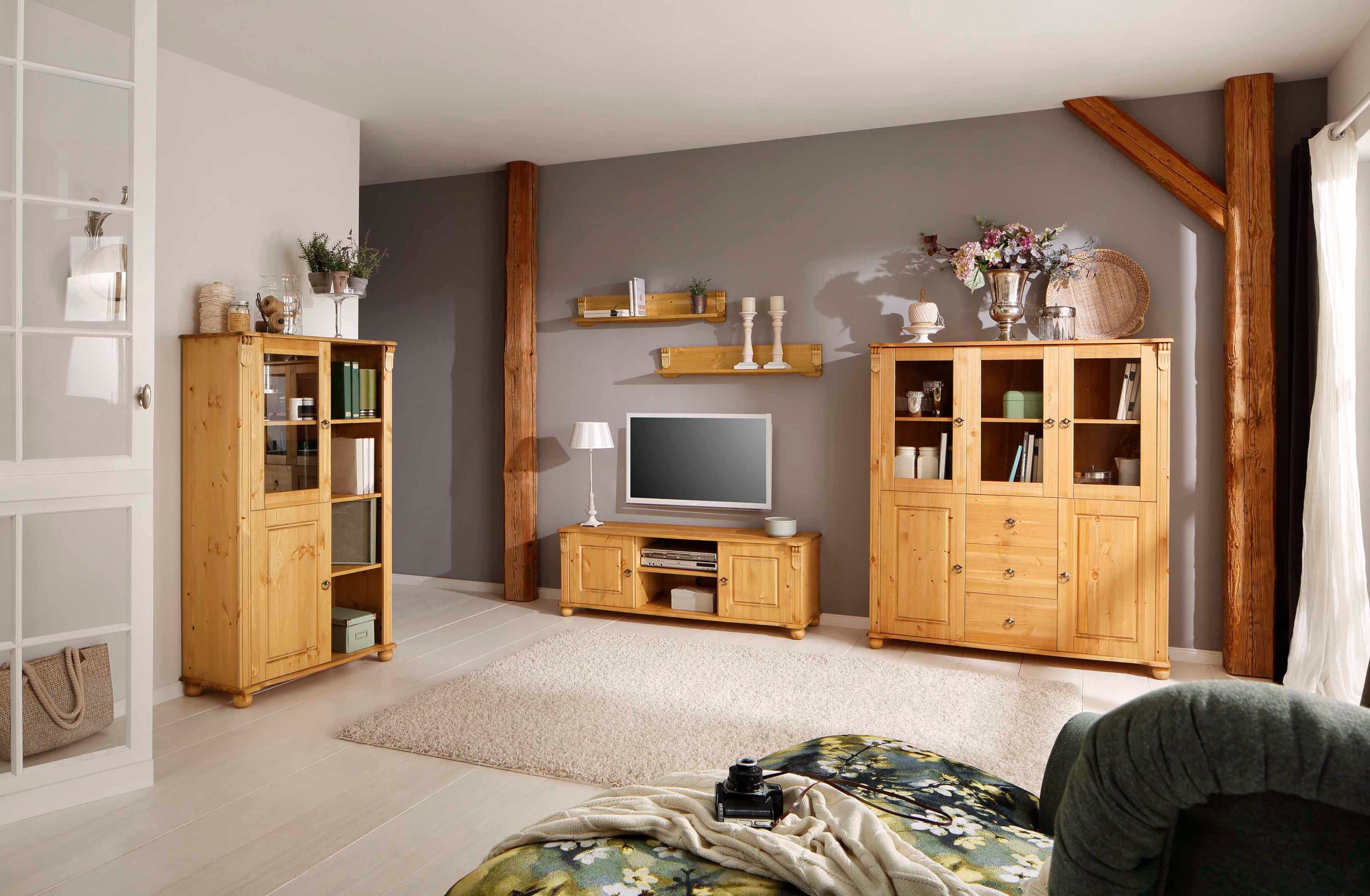 Home affaire TV-Board Ferrera, aus massiver Kiefer