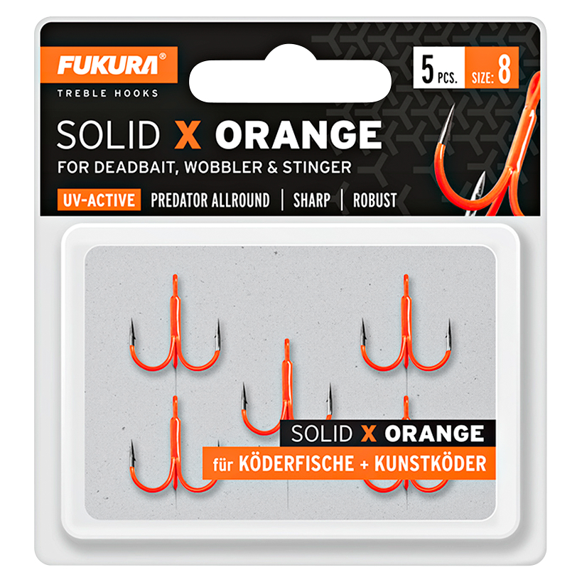 Lieblingsköder Fukura Solid X Drillinge (orange)