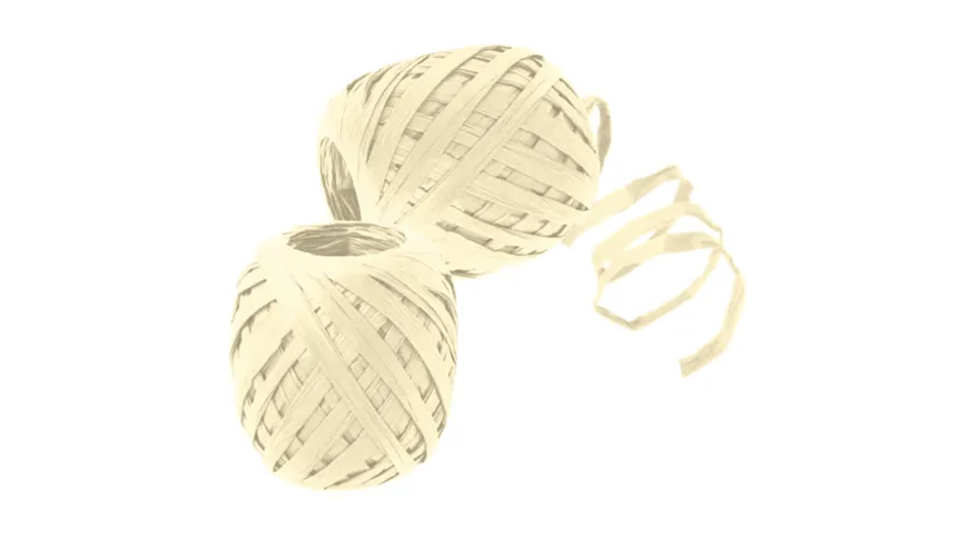 TRUBA GoGreen Raffia-Knäuel champagner 30 m