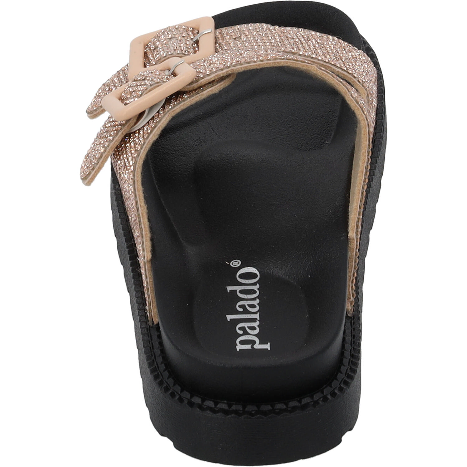 Palado Irisa, Plateau-Pantoletten, Damen, Bronze Strass