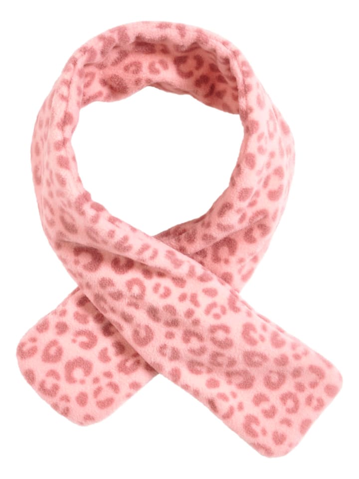 Playshoes Fleece-Steckschal Leo-Print in Rosa günstig kaufen onesize