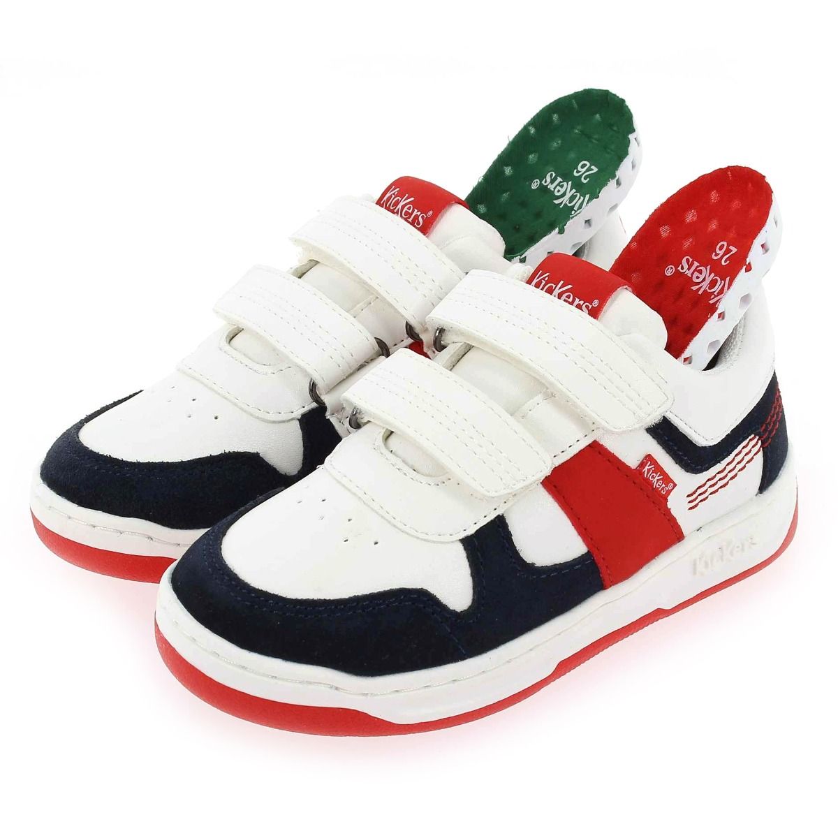 Kickers  KALIDO - Blanc Marine