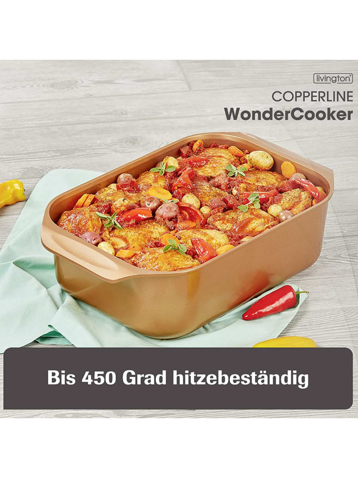 Livington Bräter Copperline WonderCooker in Rot günstig kaufen onesize