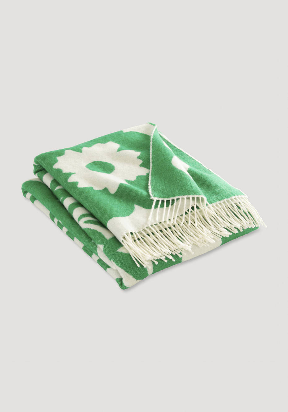 LIV LEE X HESSNATUR Plaid aus reiner Bio-Merinowolle