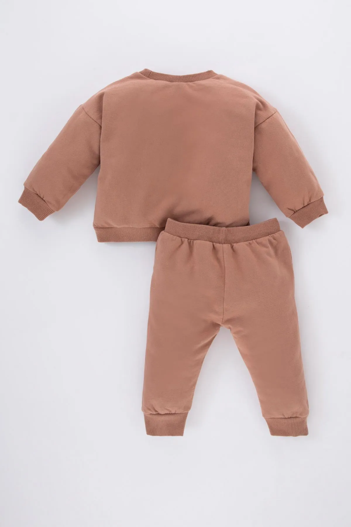 DeFacto  Gemustertes Sweatshirt-Jogginghose-Set für Babys, 2-teilig