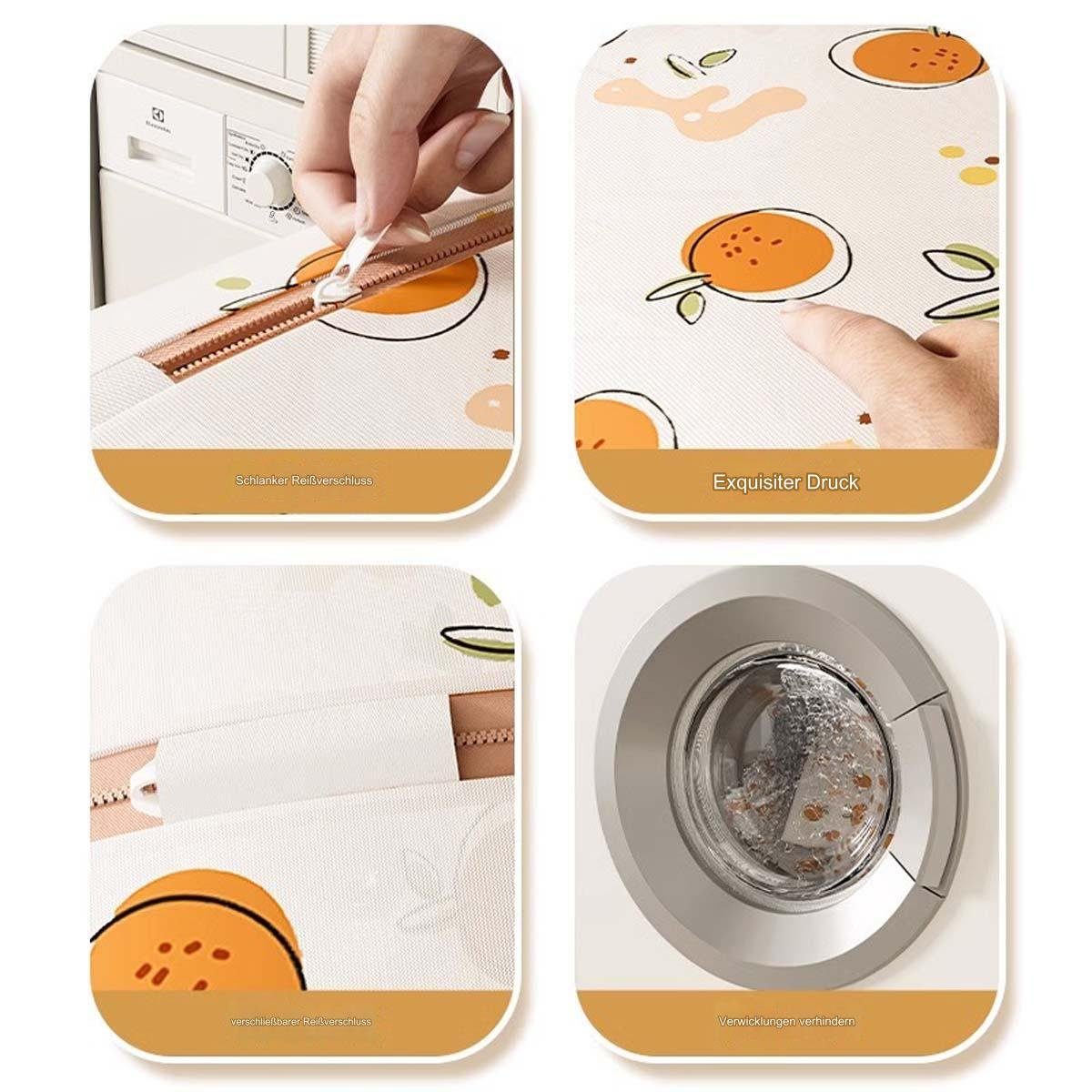 FIDDY Wäschenetz Wäschesack mit Cartoon-Print, großes Fassungsvermögen,(5-St), Schnelles Abtropfen, geeignet zum Waschen von Gegenständen