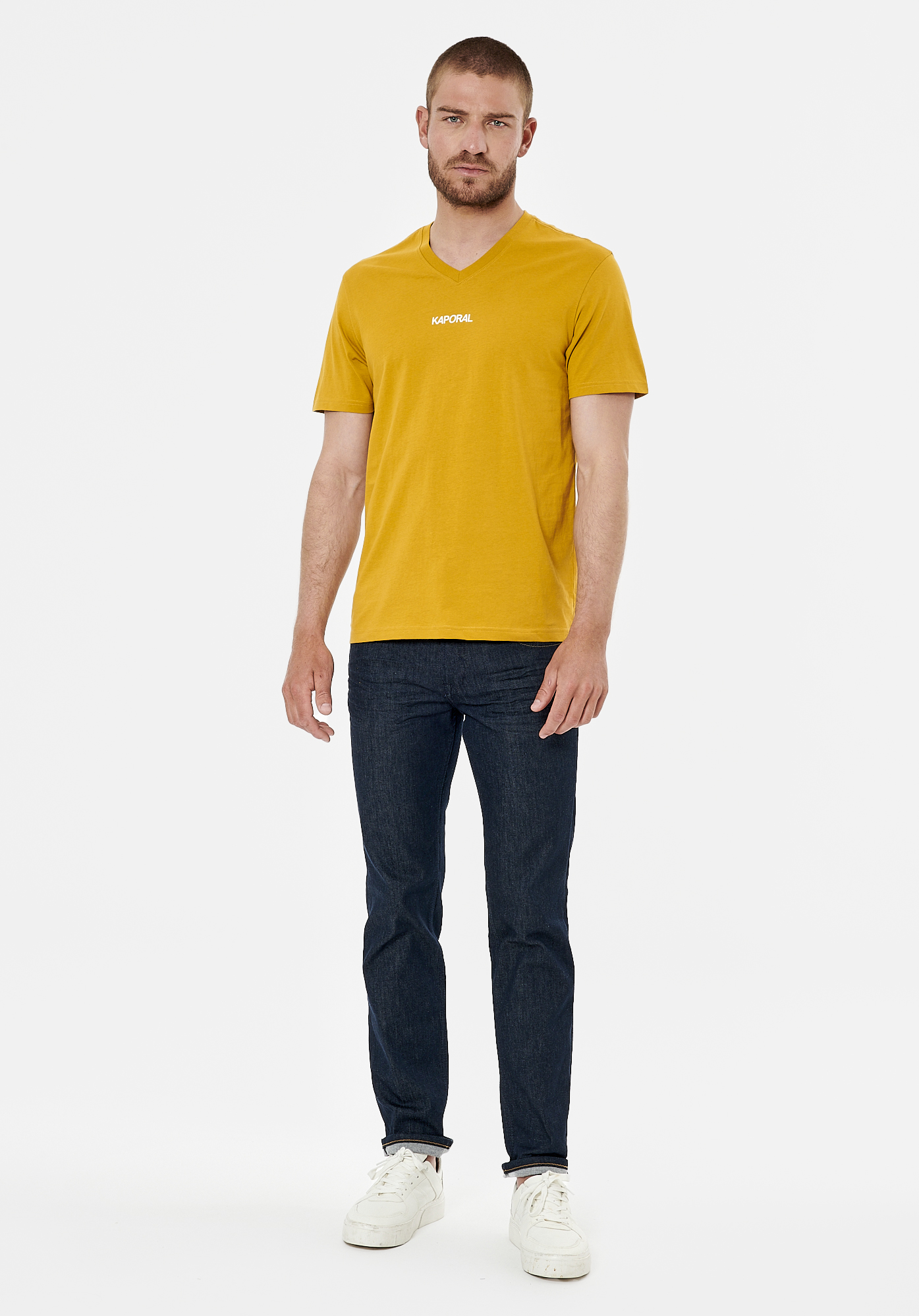 SETER  T-shirt moutarde homme 100% coton bio