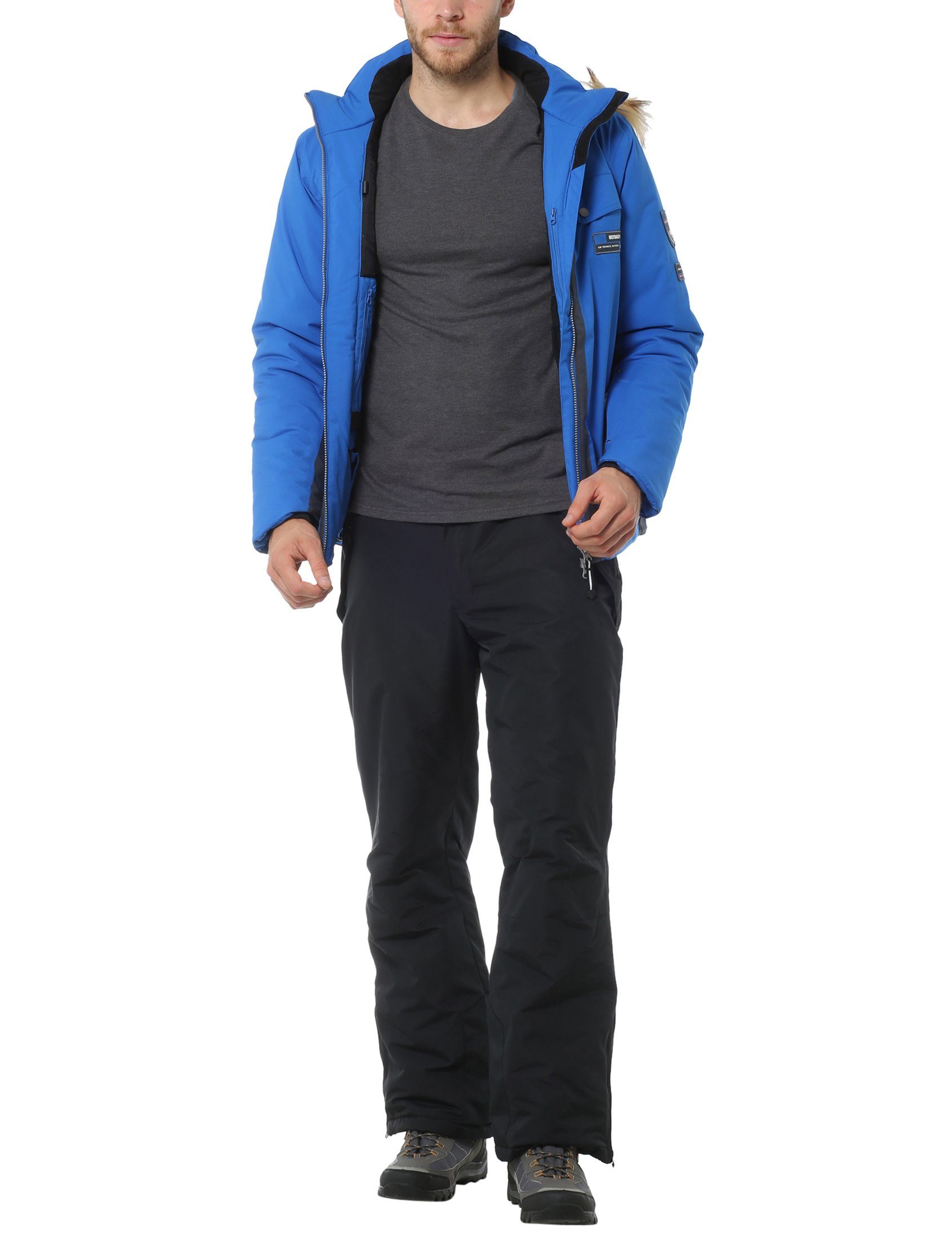 Zoomyo Skihose Advanced Herren Skihose-/Snowboardhose Arlberg, Outdoorhose (Schneehose) leicht & wärmend, Schneefang am Saum, weitenverstellbar