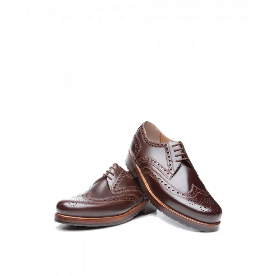 Heinrich Dinkelacker - Businessschuhe Derby RIO FULL-BROGUE H Nubukleder - braun