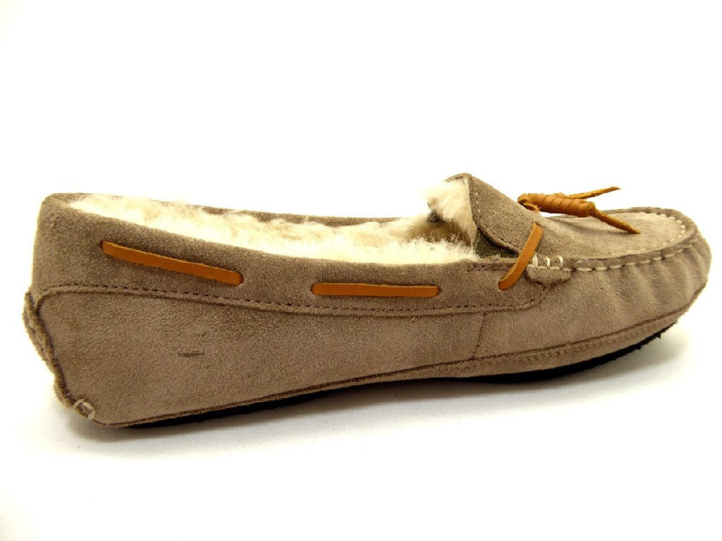 SIOUX Sportliche Slipper beige