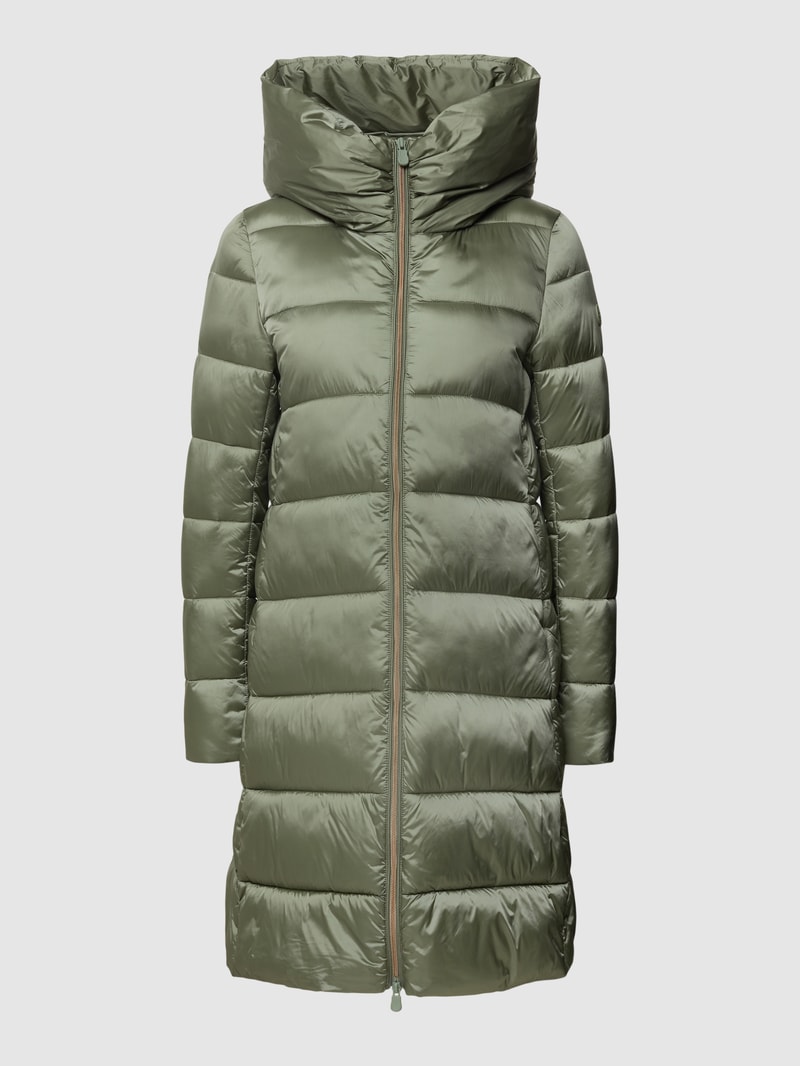 Jacke mit Label-Patch Modell 'Lysa' in grün