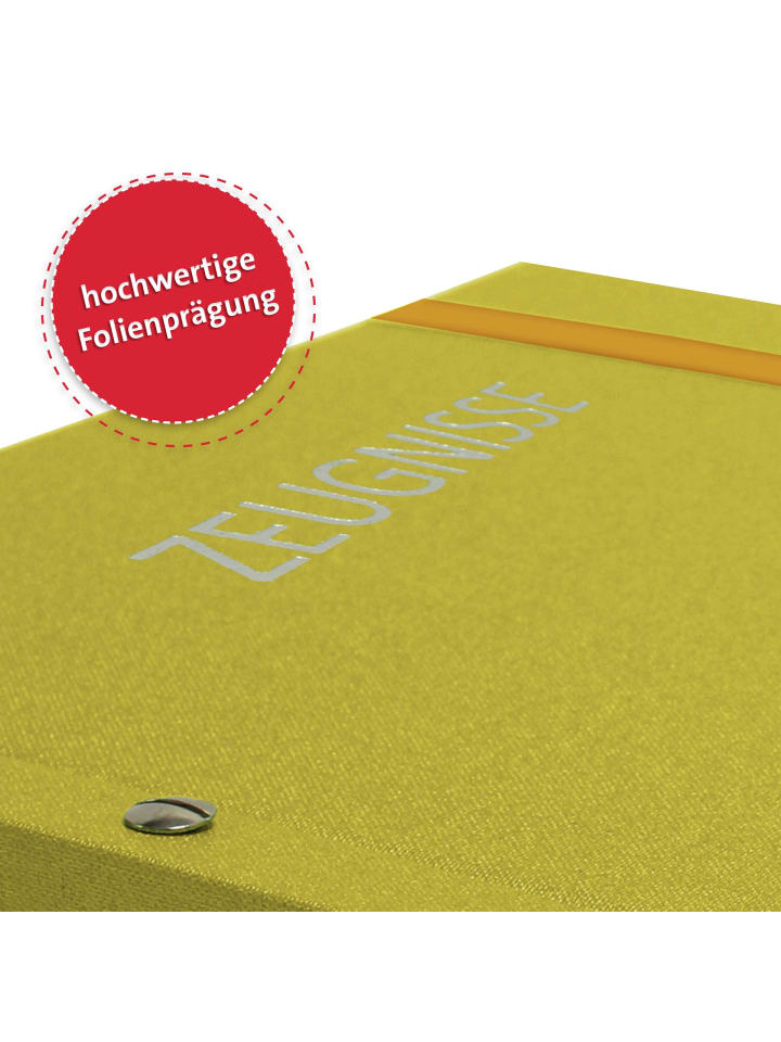 ROTH Zeugnismappe Metallium mit Buchschrauben - Gold in Gelb günstig kaufen onesize