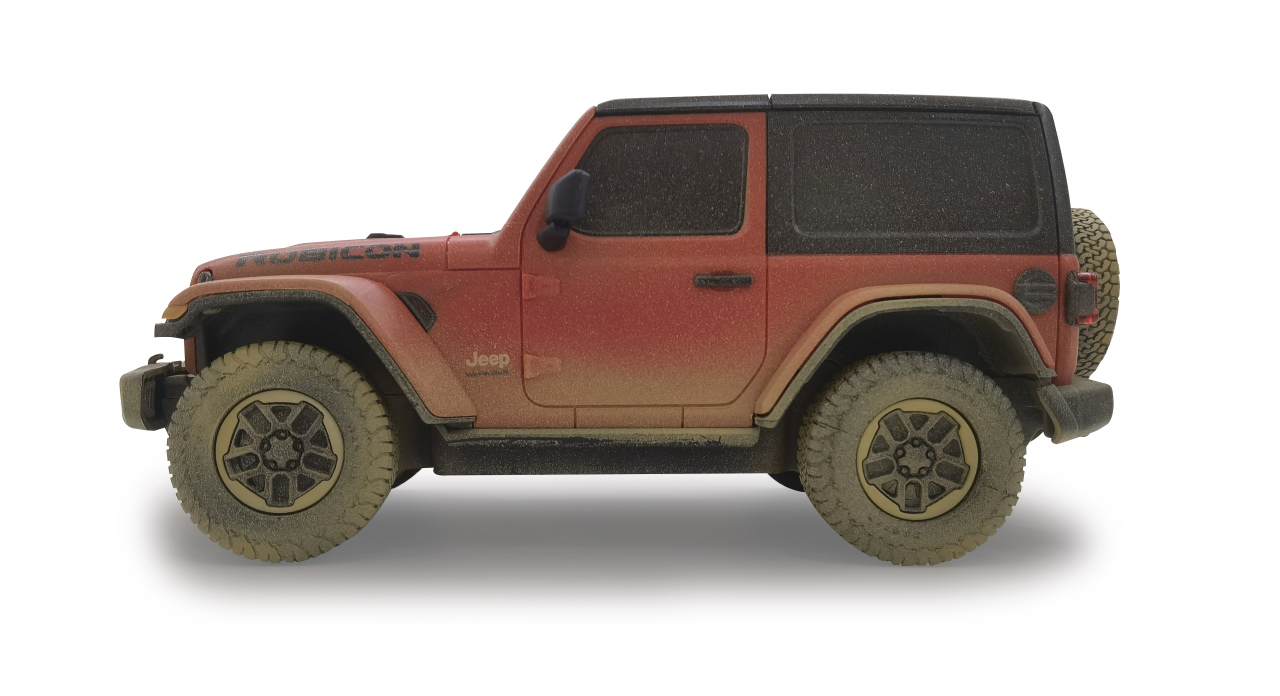 Jamara e.K. JAMARA-403005-Jeep Wrangler Rubicon 1:24 Muddy 2,4GHz