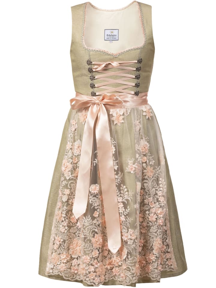 Edelnice Midi Dirndl Simona in grün günstig kaufen