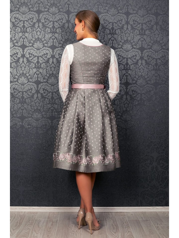 Edelnice Midi Dirndl Claire in silber, rosé günstig kaufen