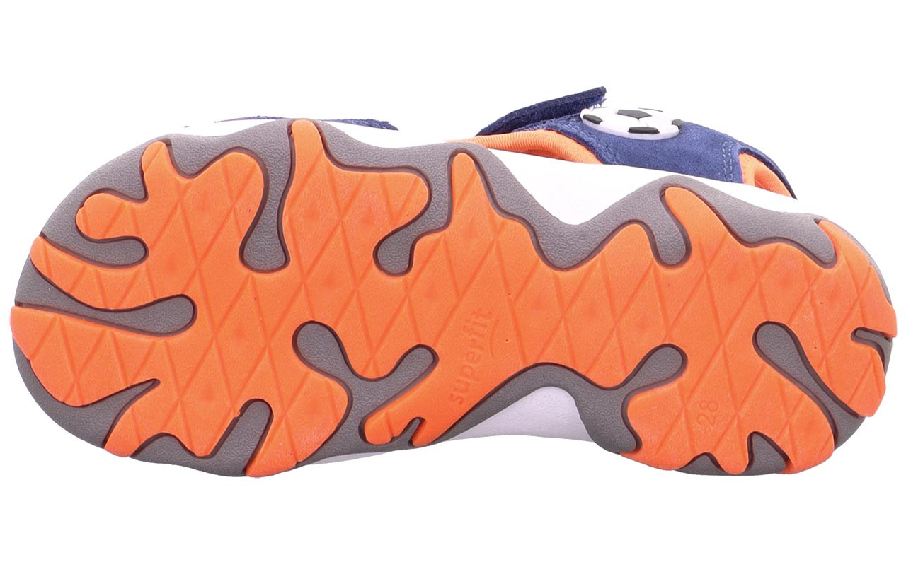 MIKE 3.0 - Blau/OrangeSandale mit Klettverschluss