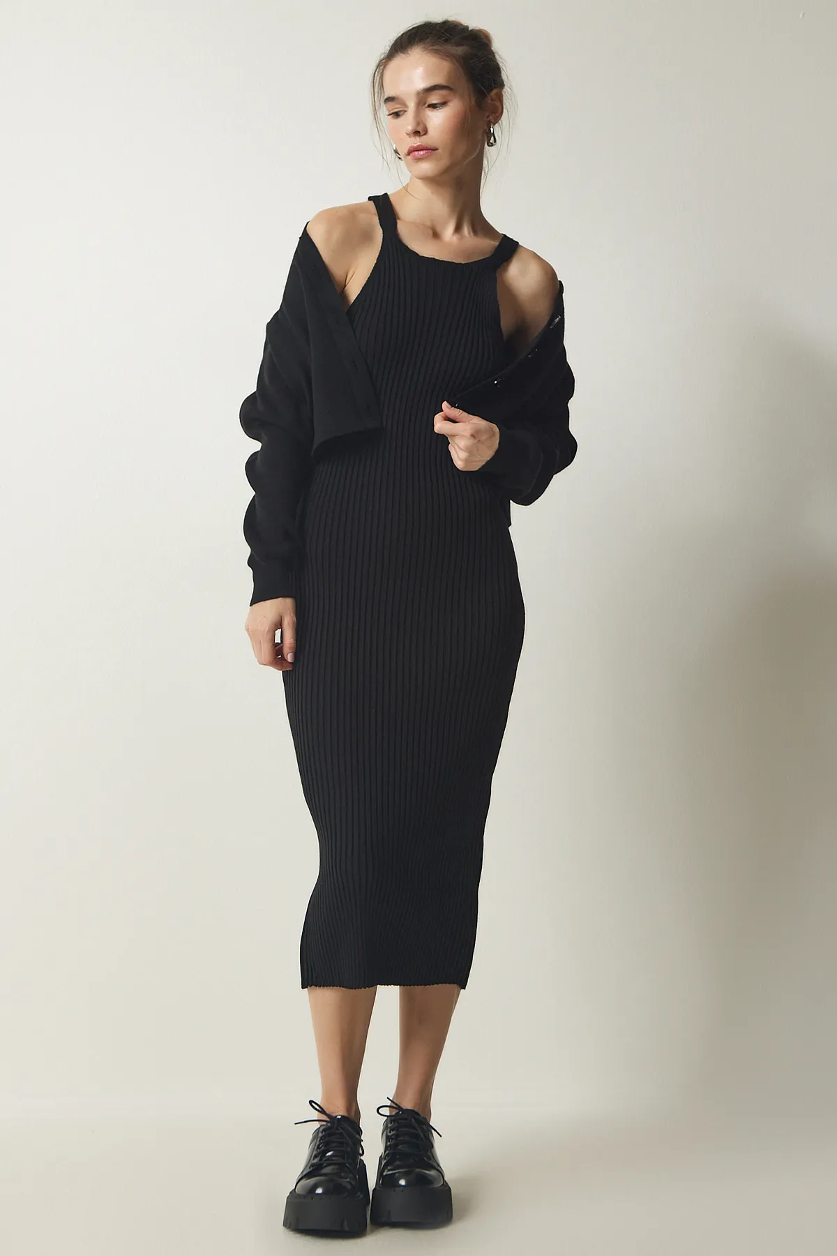 Happiness İstanbul  Zweiteiler - Schwarz - Regular Fit