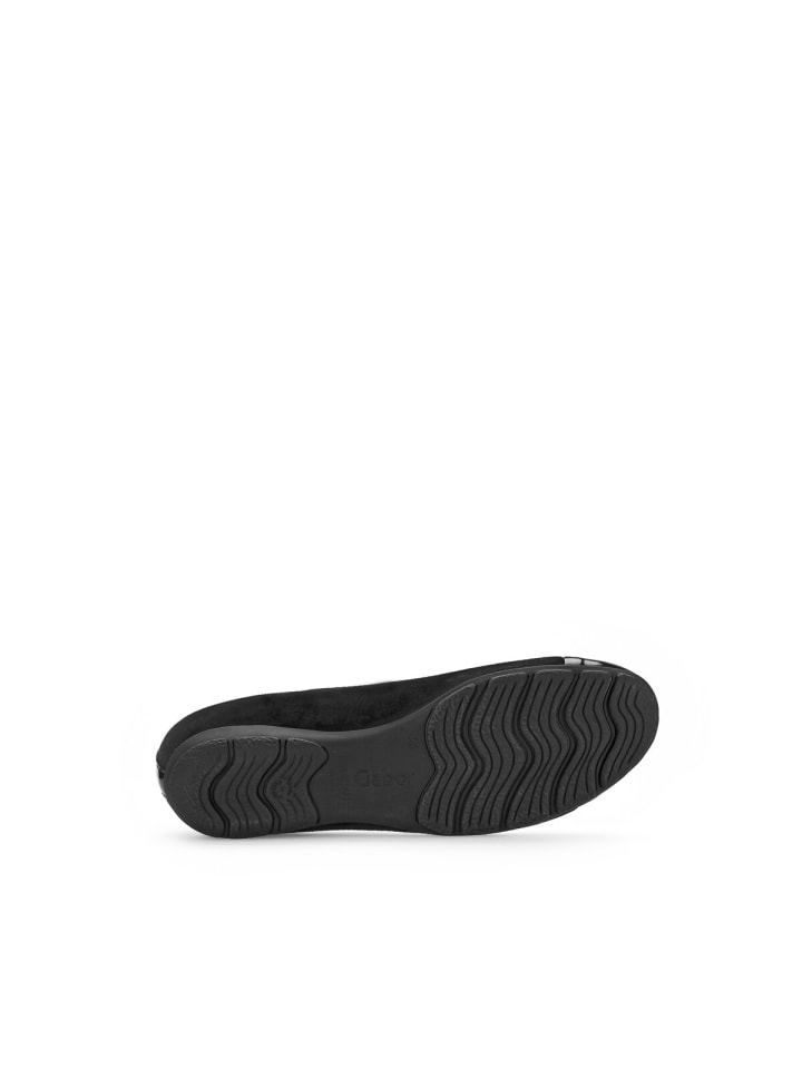 Gabor Fashion Sportliche Ballerinas in schwarz günstig kaufen 35,5