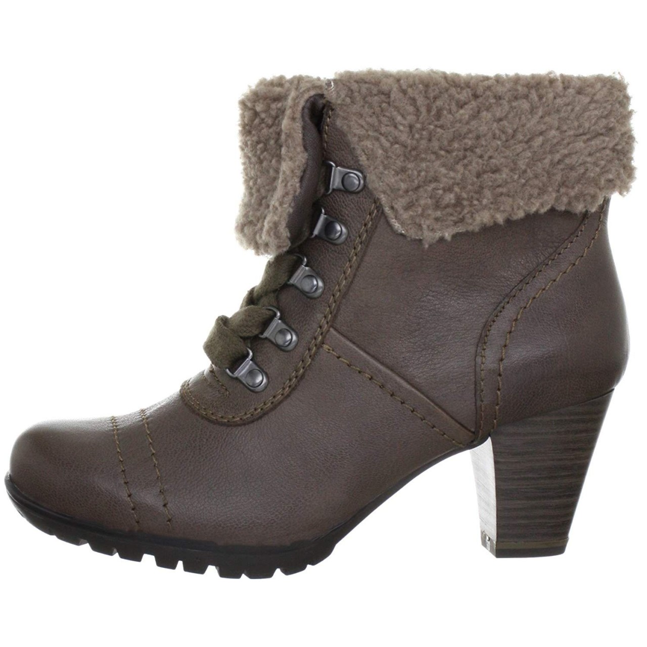 JANA Schnür-Stiefeletten braun