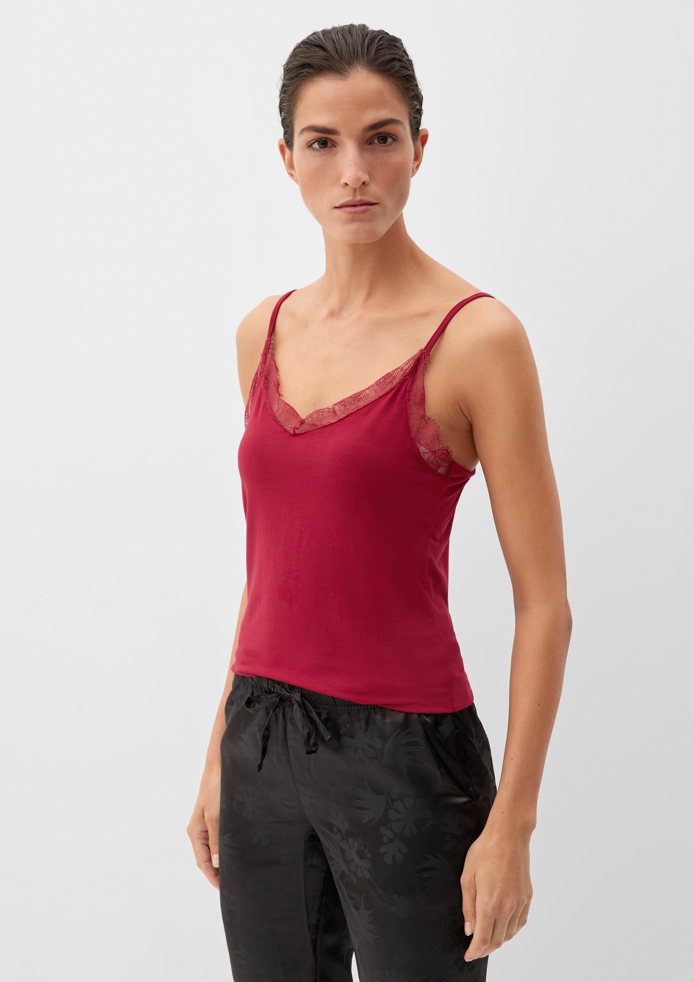 Top mit filigraner Spitze  6006259-3868